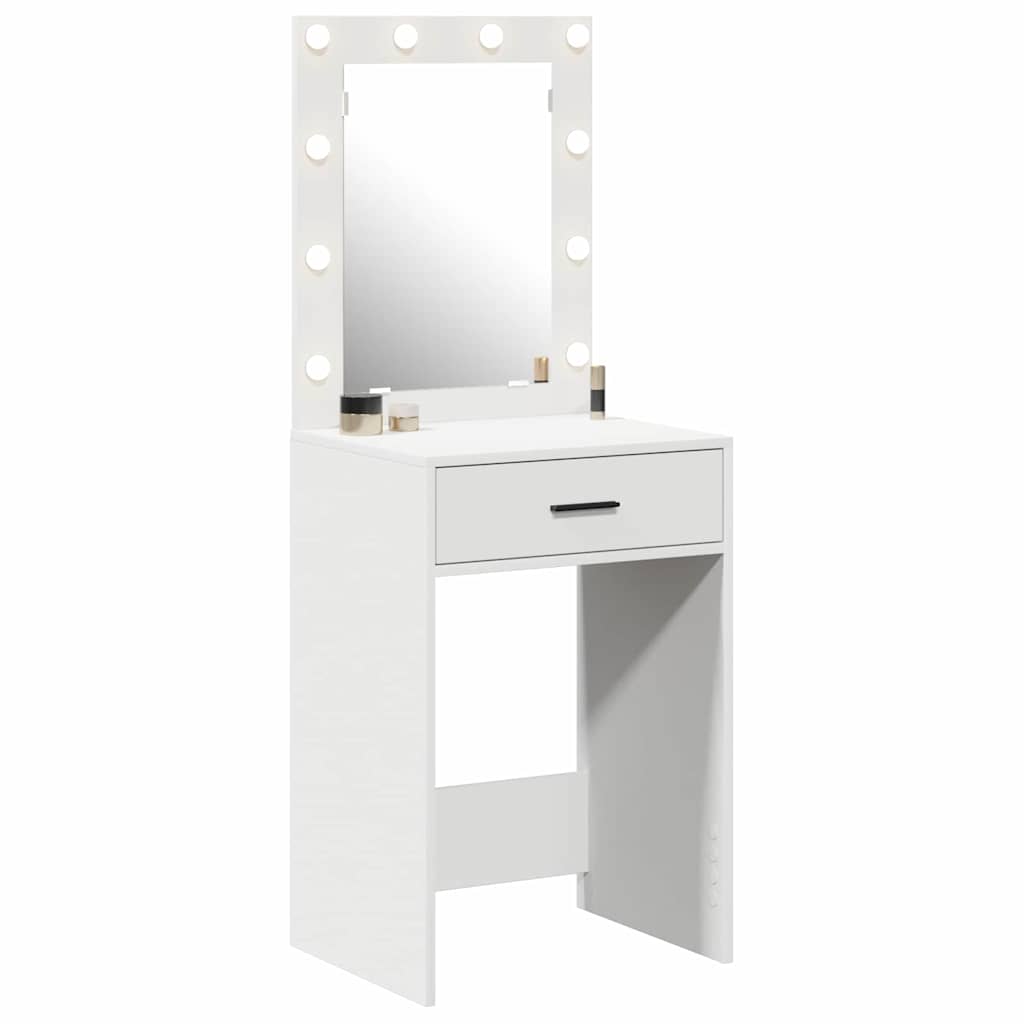 Table de Toilette Blanc 50 x 41 x 135 cm Bois d'ingénierie - XIOS