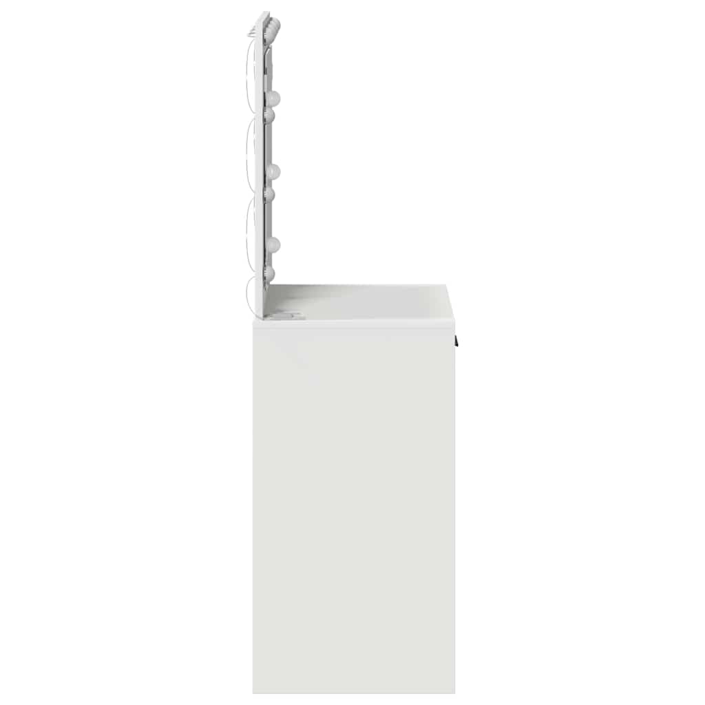 Table de Toilette Blanc 50 x 41 x 135 cm Bois d'ingénierie - XIOS