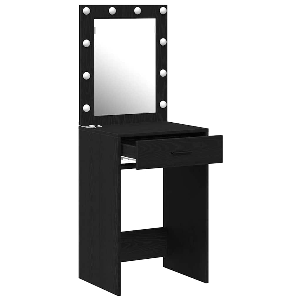 Coiffeuse Chêne noir 50 x 41 x 135 cm Bois d'ingénierie - XIOS