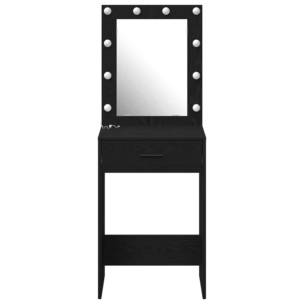 Coiffeuse Chêne noir 50 x 41 x 135 cm Bois d'ingénierie - XIOS