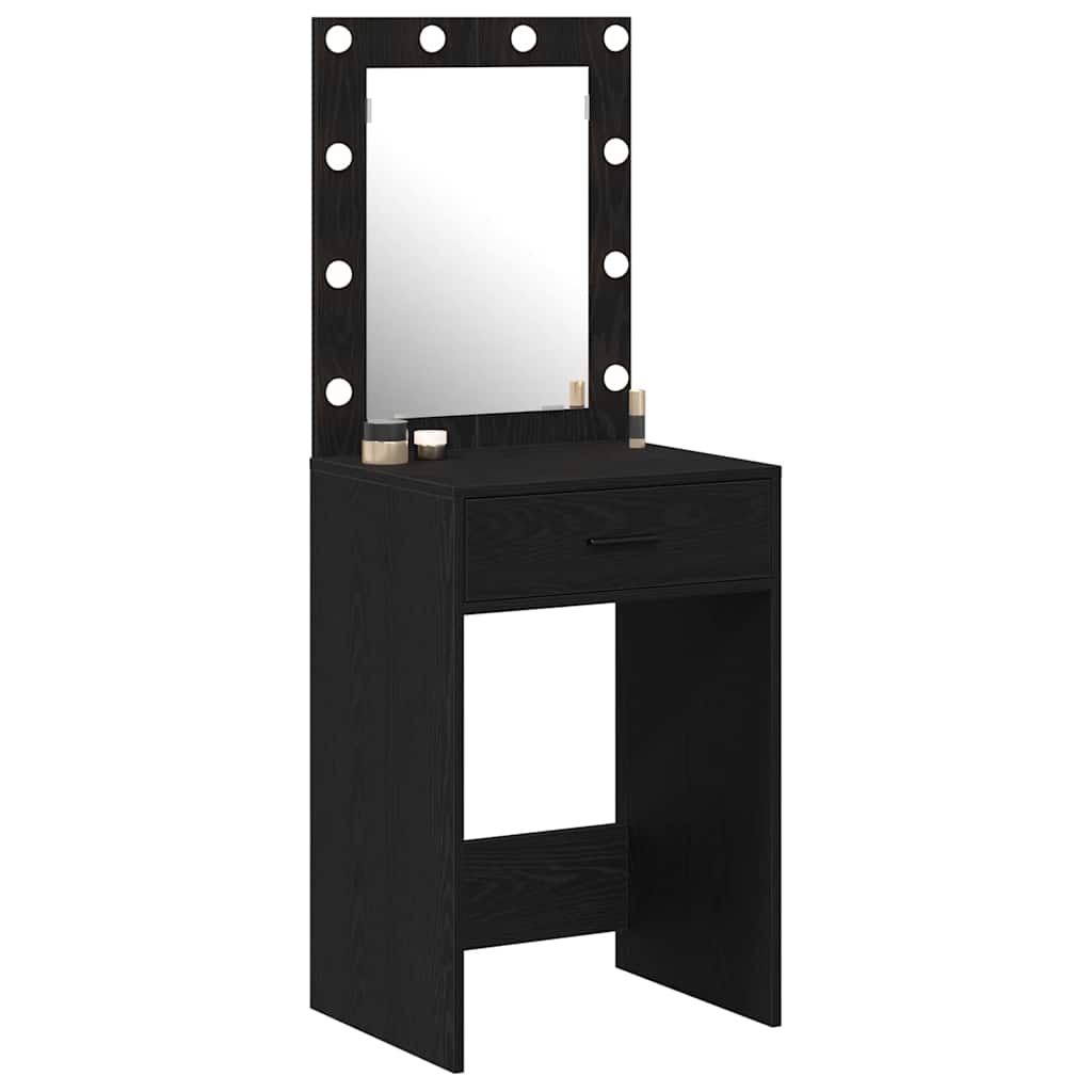 Coiffeuse Chêne noir 50 x 41 x 135 cm Bois d'ingénierie - XIOS