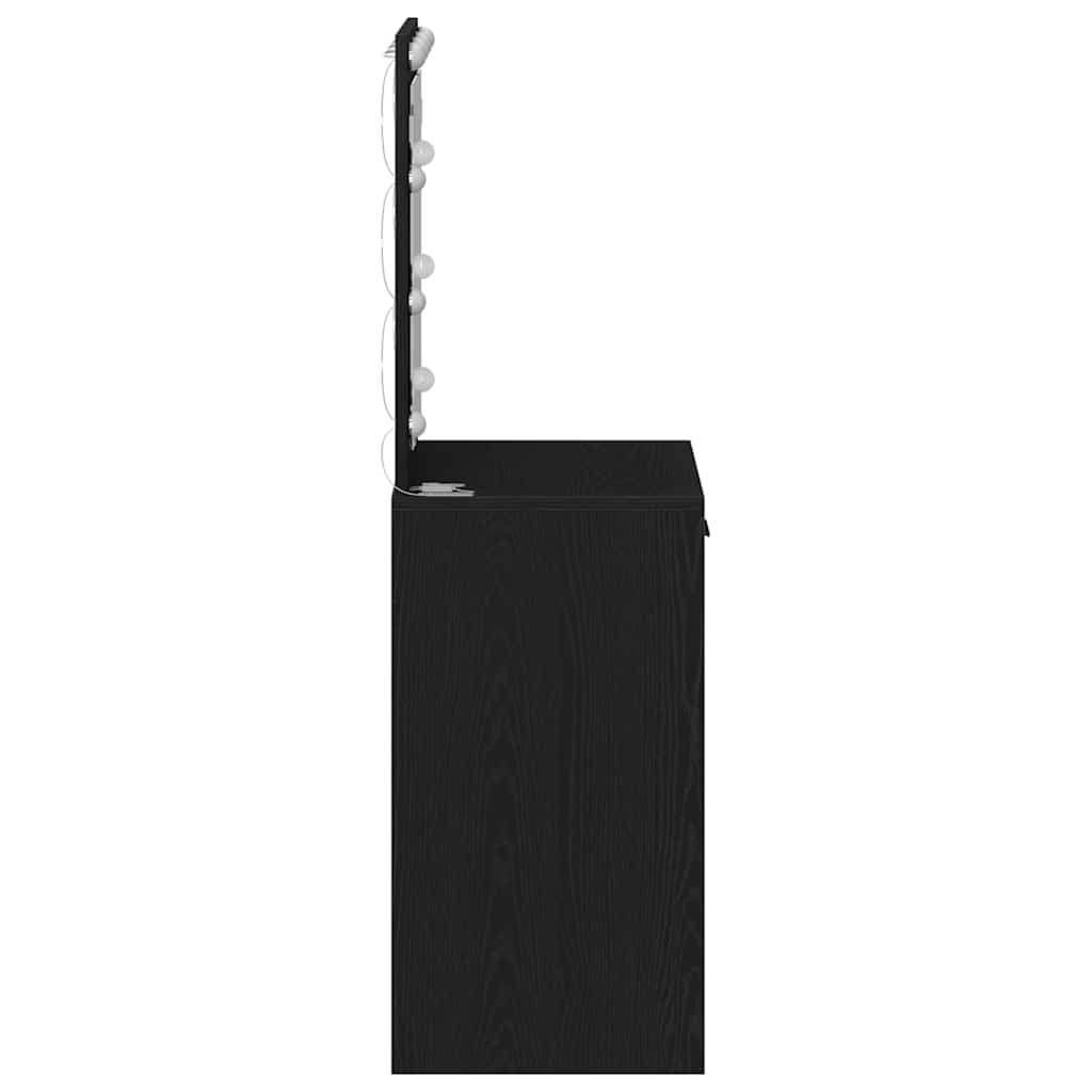 Coiffeuse Chêne noir 50 x 41 x 135 cm Bois d'ingénierie - XIOS