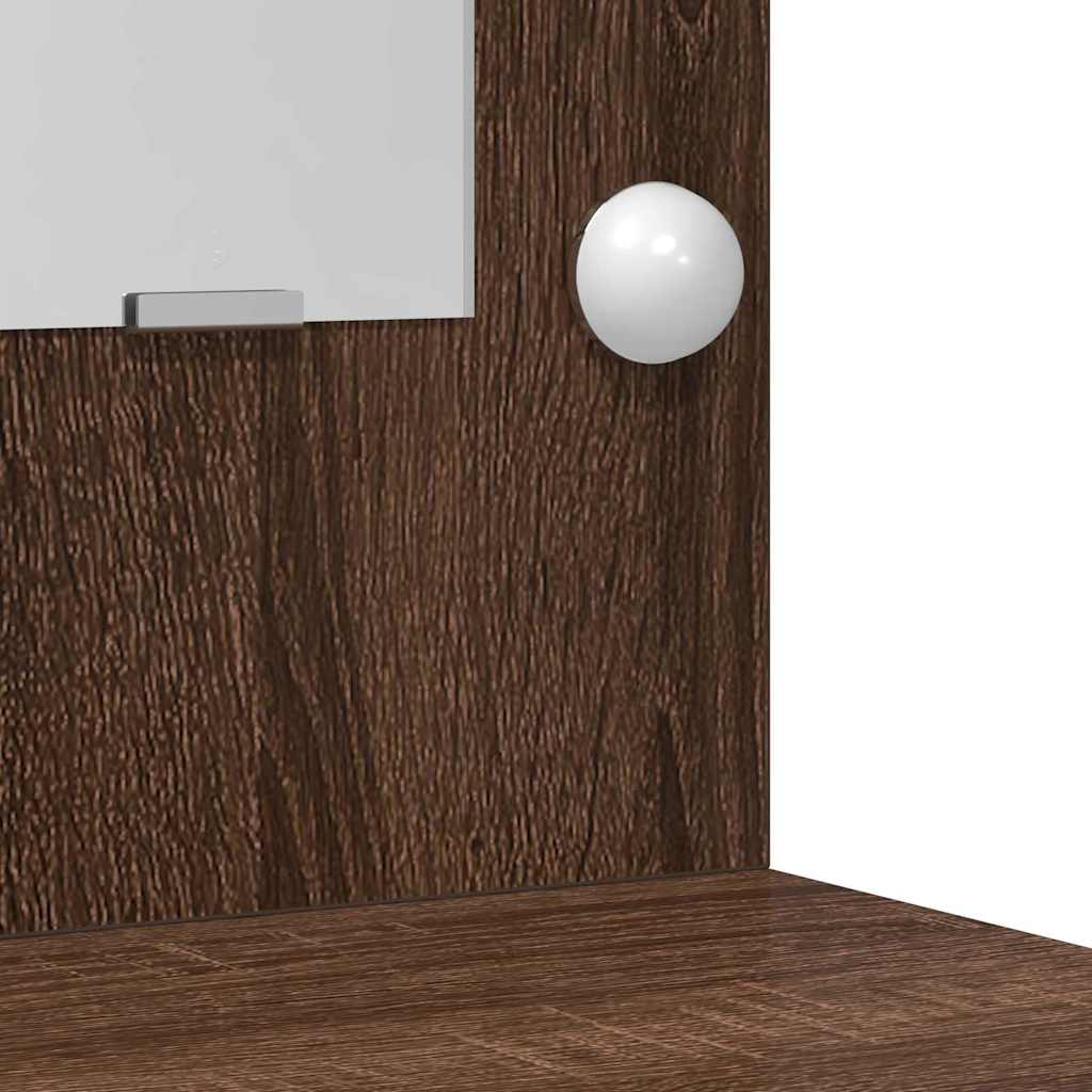 Coiffeuse Chêne brun 50 x 41 x 135 cm Bois d'ingénierie - XIOS