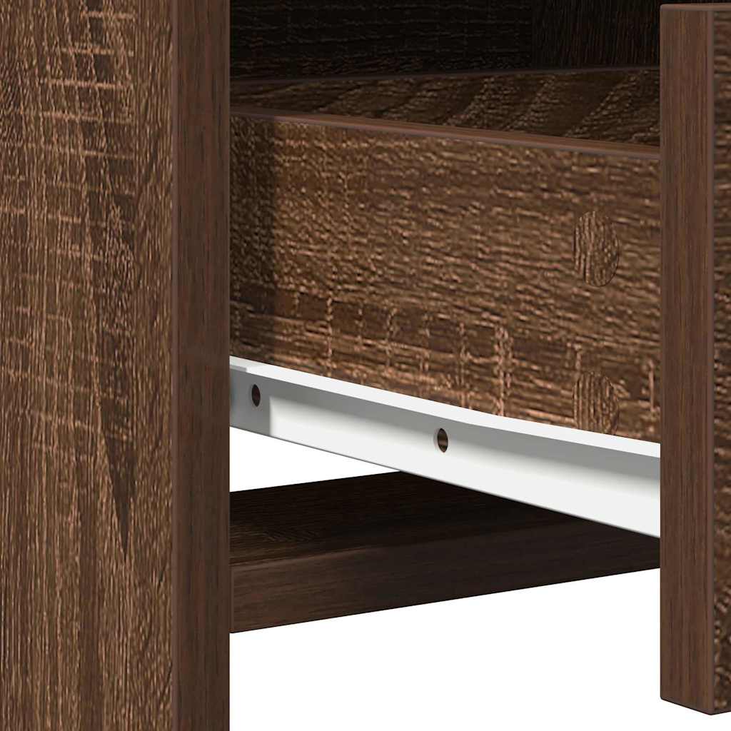 Coiffeuse Chêne brun 50 x 41 x 135 cm Bois d'ingénierie - XIOS
