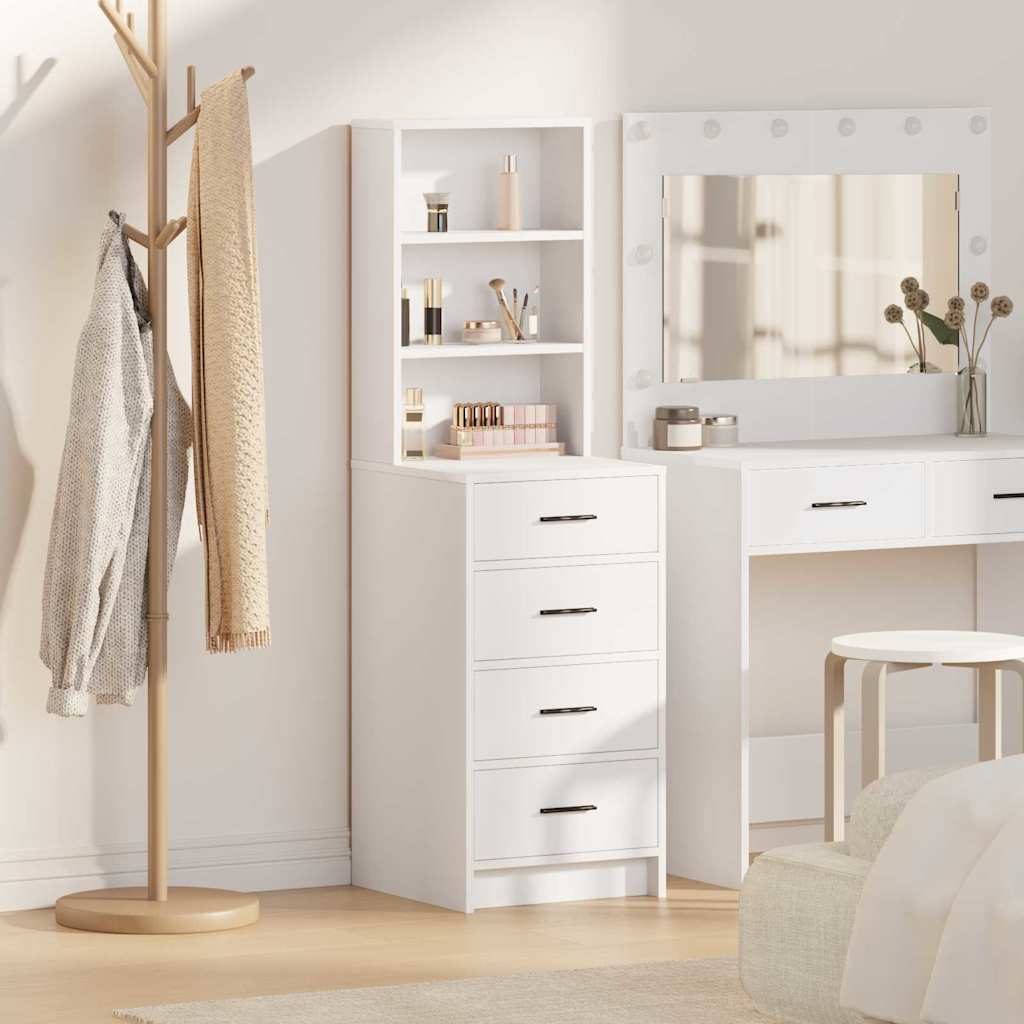 Haut Armoire Blanc 40 x 41 x 135 cm Bois d'ingénierie - XIOS
