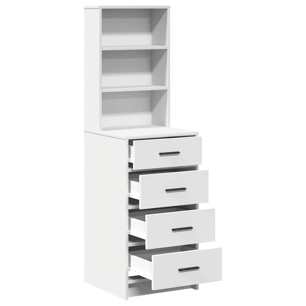 Haut Armoire Blanc 40 x 41 x 135 cm Bois d'ingénierie - XIOS