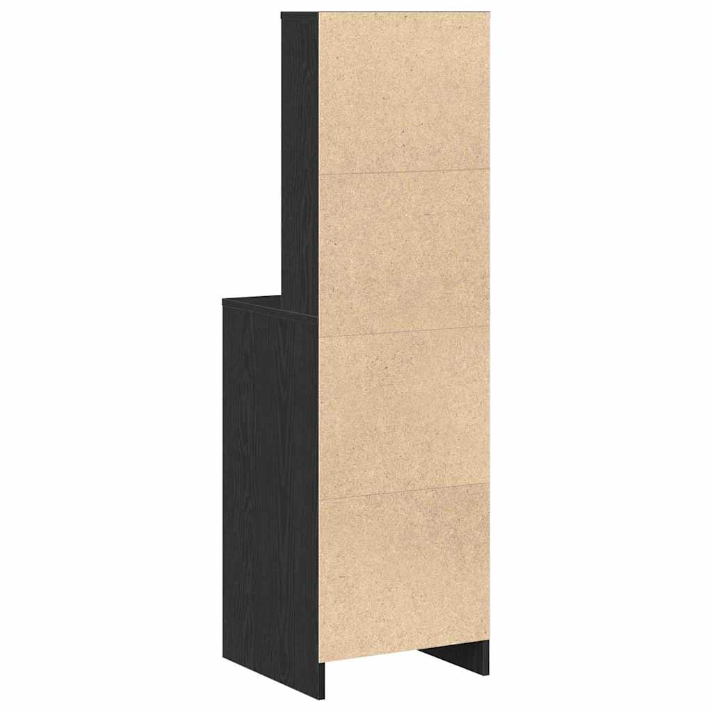 Haut Armoire Chêne noir 40 x 41 x 135 cm Bois d'ingénierie - XIOS