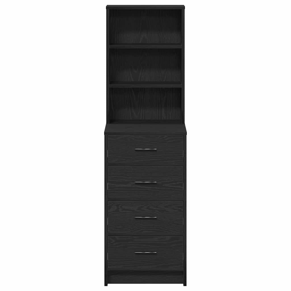 Haut Armoire Chêne noir 40 x 41 x 135 cm Bois d'ingénierie - XIOS