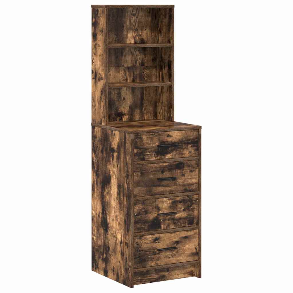 Haut Armoire Chêne fumé 40 x 41 x 135 cm Bois d'ingénierie - XIOS