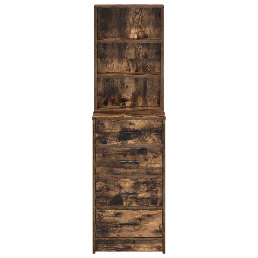 Haut Armoire Chêne fumé 40 x 41 x 135 cm Bois d'ingénierie - XIOS
