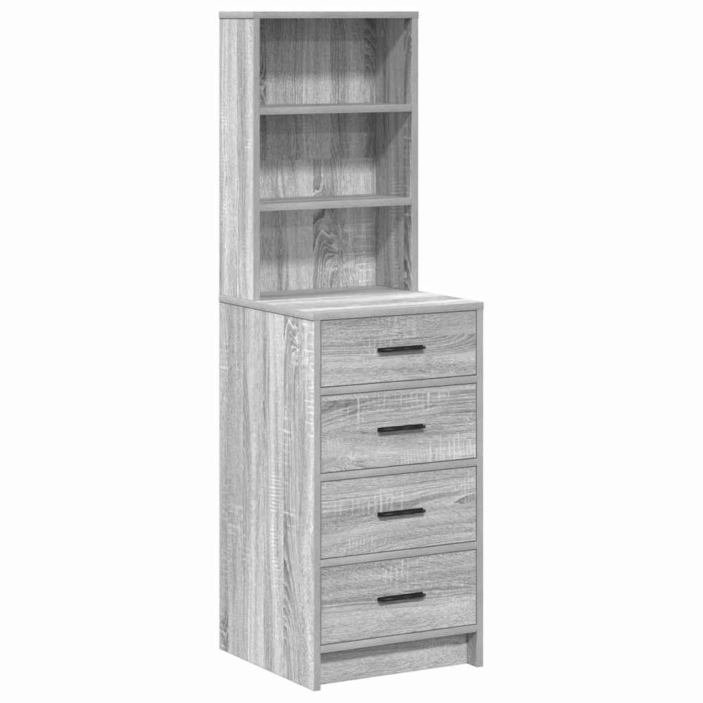 Haut Armoire Sonoma gris 40 x 41 x 135 cm Bois d'ingénierie - XIOS