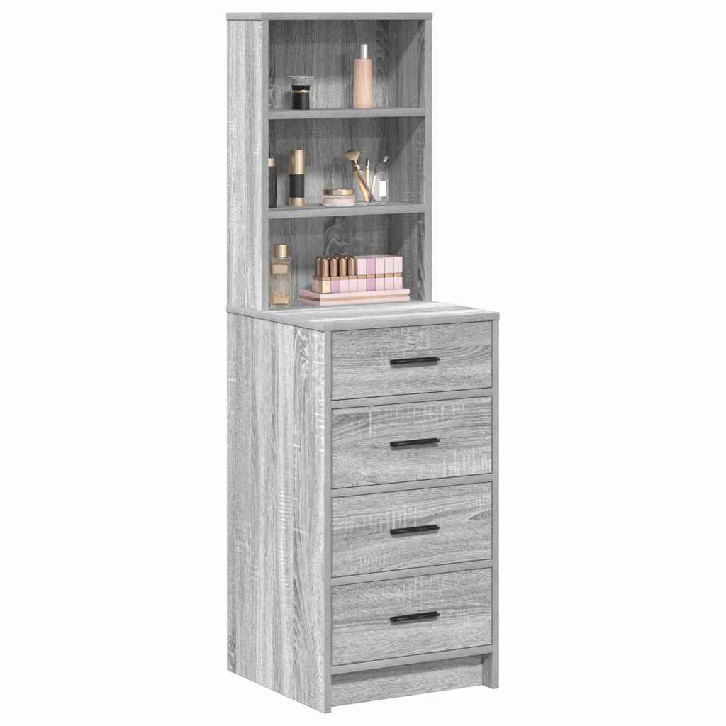 Haut Armoire Sonoma gris 40 x 41 x 135 cm Bois d'ingénierie - XIOS