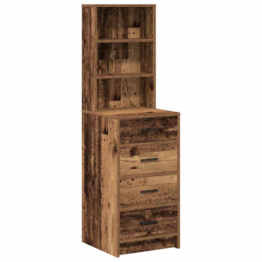 Haut Armoire Bois ancien 40 x 41 x 135 cm Bois d'ingénierie - XIOS