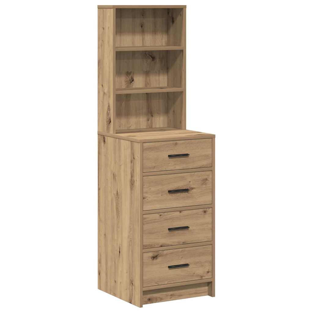 Haut Armoire chêne artisanal 40 x 41 x 135 cm Bois d'ingénierie - XIOS