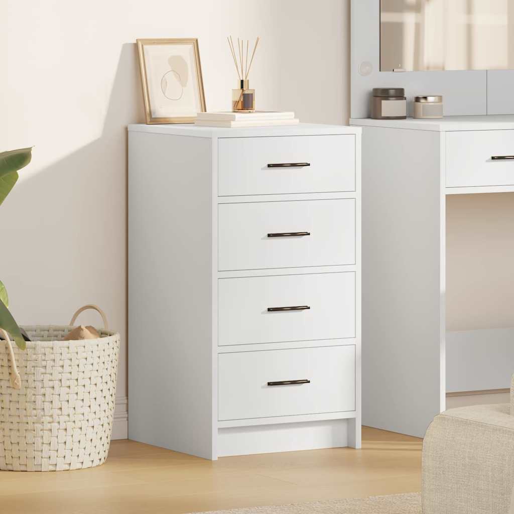 Buffet avec tiroir Blanc 40 x 41 x 75 cm Bois d'ingénierie - XIOS