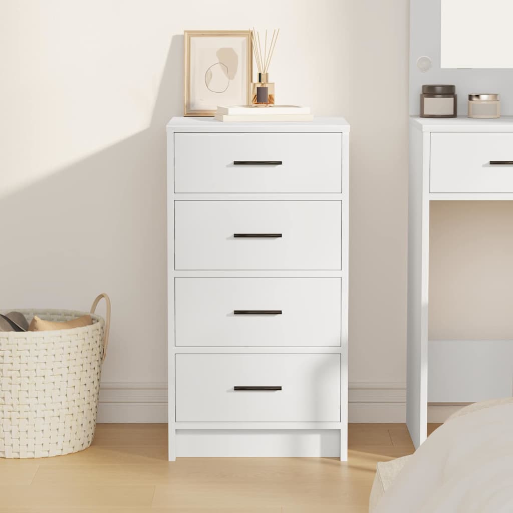 Buffet Blanc 40 x 41 x 75 cm Bois d'ingénierie