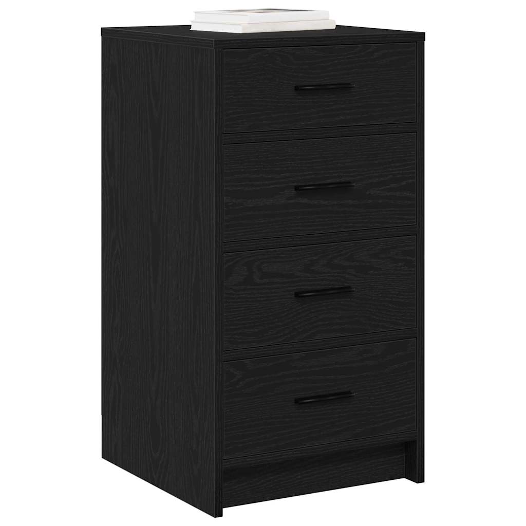 Buffet avec tiroir Chêne noir 40 x 41 x 75 cm Bois d'ingénierie - XIOS