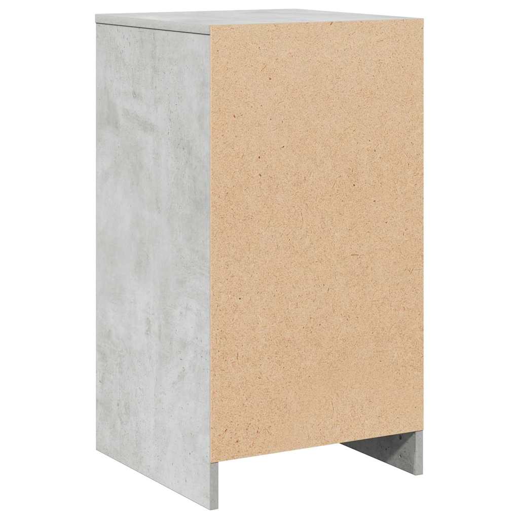Buffet avec tiroir Gris béton 40 x 41 x 75 cm Bois d'ingénierie - XIOS