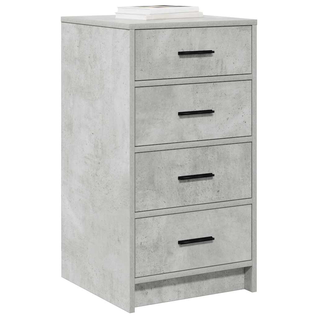 Buffet avec tiroir Gris béton 40 x 41 x 75 cm Bois d'ingénierie - XIOS