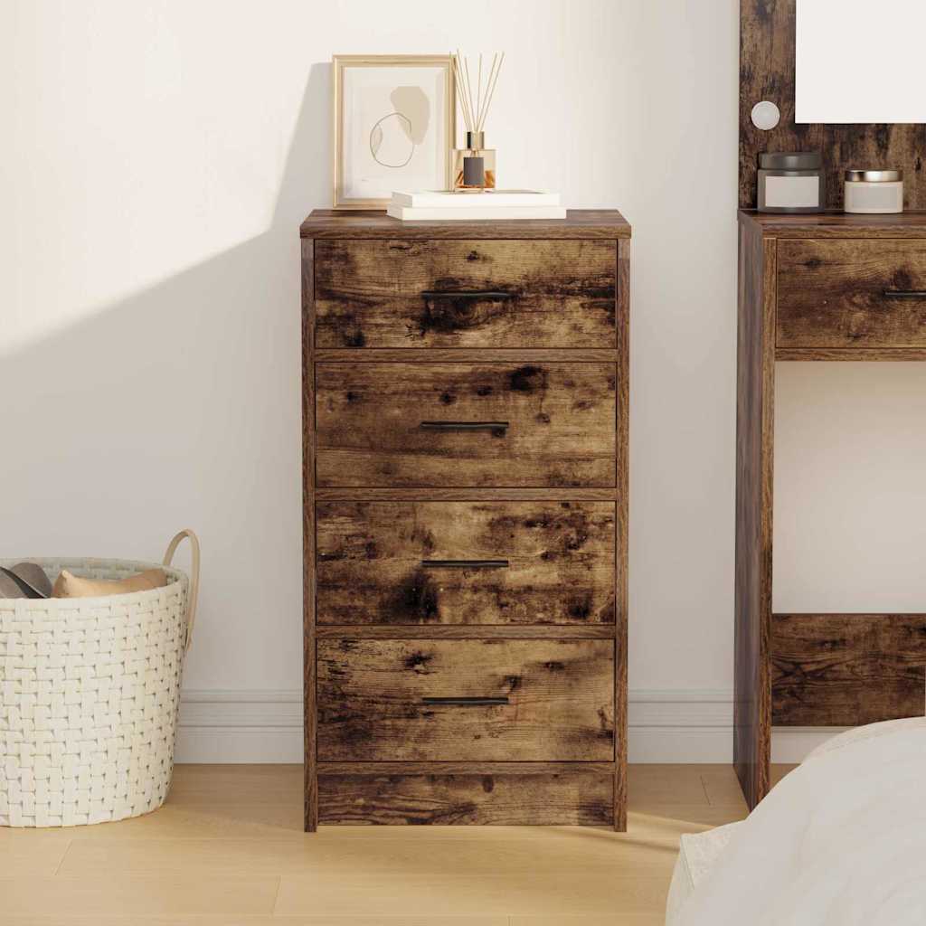 Buffet avec tiroir Chêne fumé 40 x 41 x 75 cm Bois d'ingénierie - XIOS