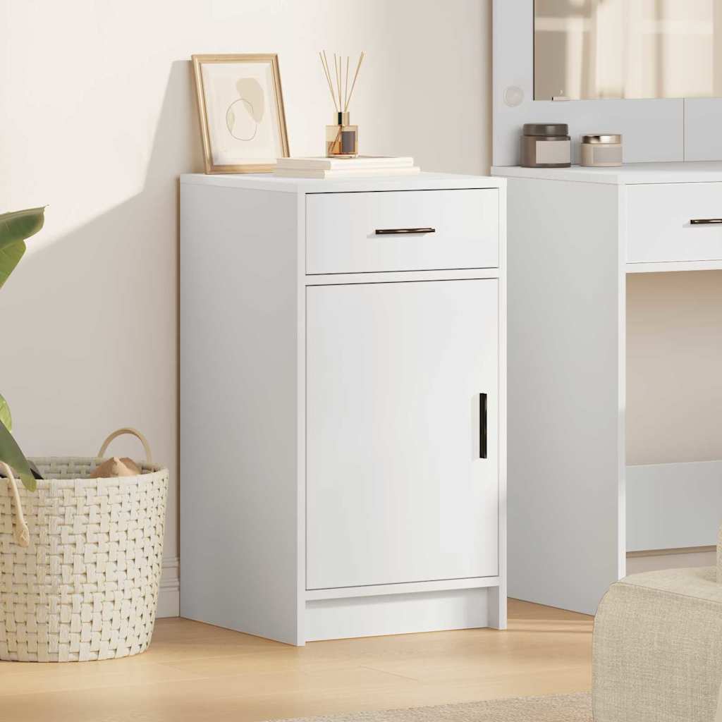 Buffet avec tiroir Blanc 40 x 40.5 x 75 cm Bois d'ingénierie - XIOS