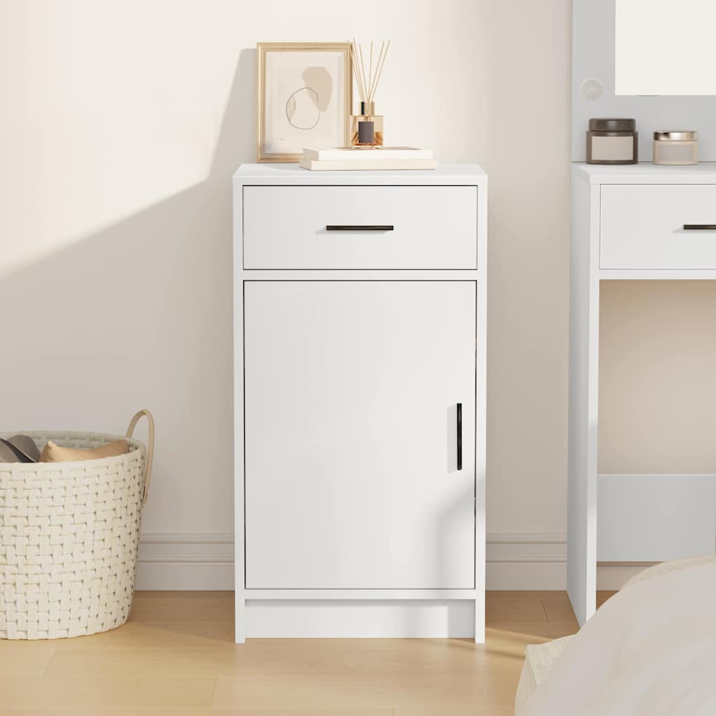Buffet avec tiroir Blanc 40 x 40.5 x 75 cm Bois d'ingénierie - XIOS