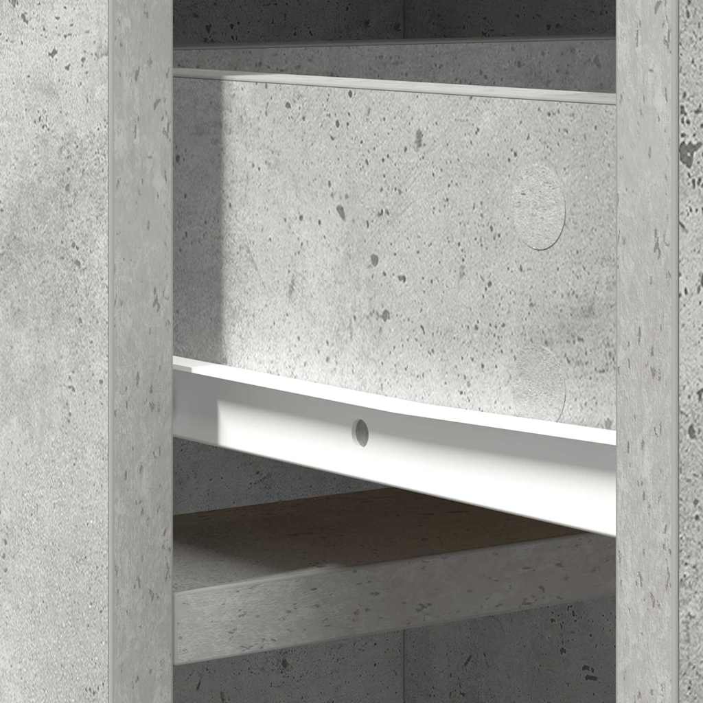 Haut Armoire Gris béton 40 x 40,5 x 135 cm Bois d'ingénierie - XIOS