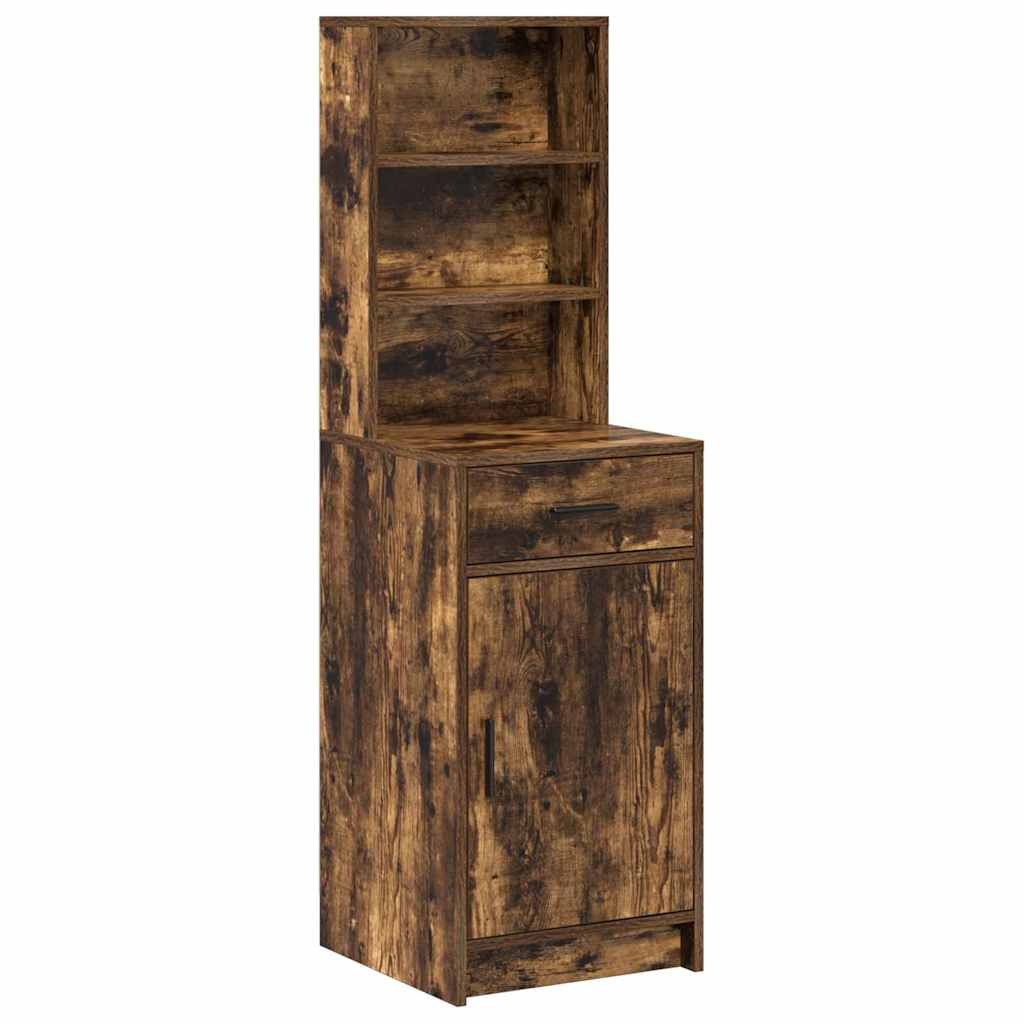 Haut Armoire Chêne fumé 40 x 40,5 x 135 cm Bois d'ingénierie - XIOS