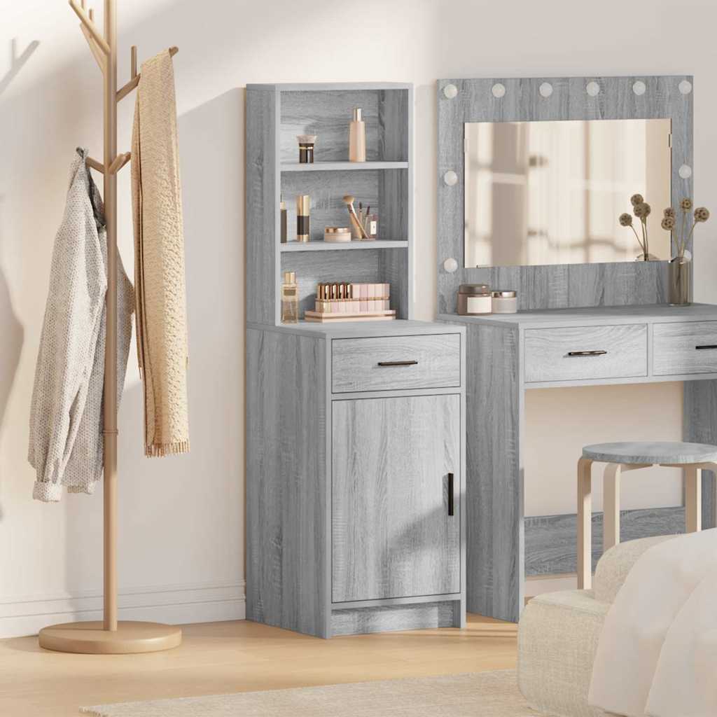 Haut Armoire Sonoma gris 40 x 40,5 x 135 cm Bois d'ingénierie - XIOS