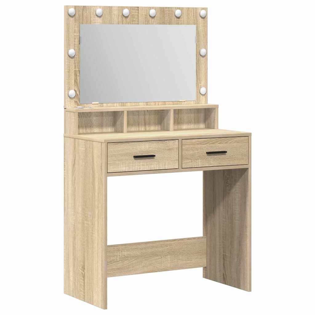 Table de Toilette Chêne Sonoma 79 x 41 x 135 cm