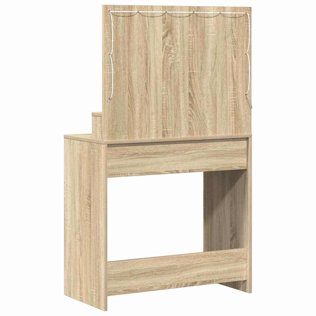Table de Toilette Chêne Sonoma 79 x 41 x 135 cm