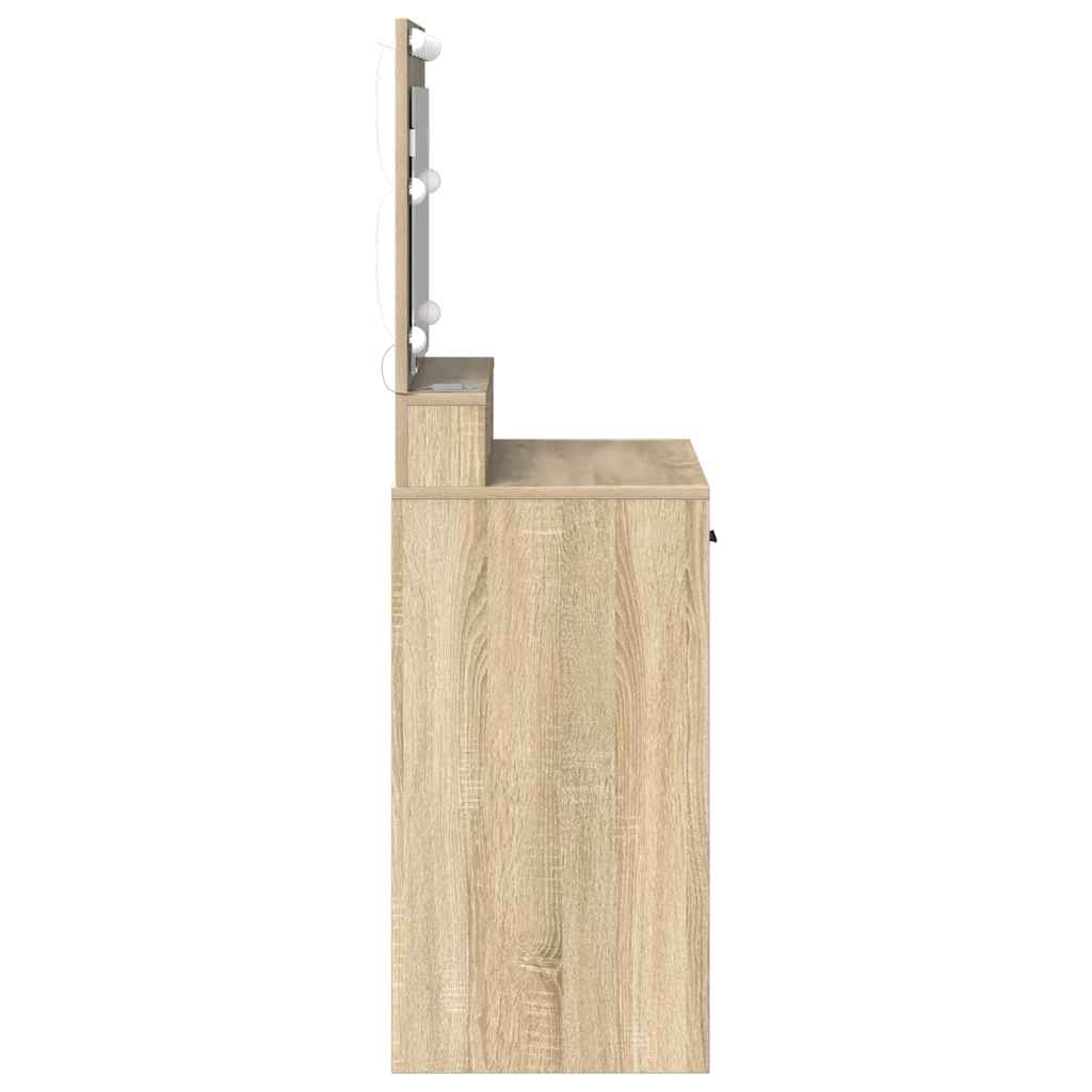 Table de Toilette Chêne Sonoma 79 x 41 x 135 cm