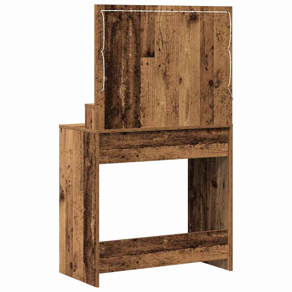 Table de Toilette avec tiroir Bois ancien 79 x 41 x 135 cm - XIOS