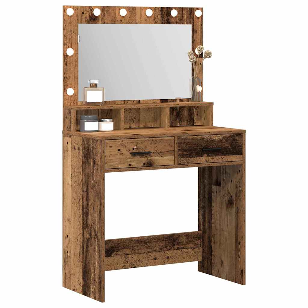 Table de Toilette avec tiroir Bois ancien 79 x 41 x 135 cm - XIOS