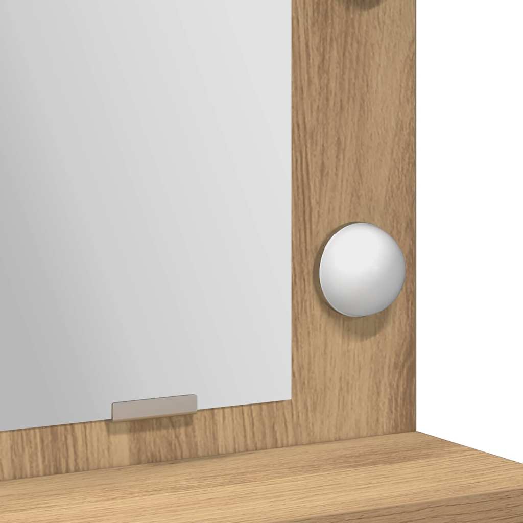 Table de Toilette avec tiroir Chêne artisanal 79 x 41 x 135 cm - XIOS