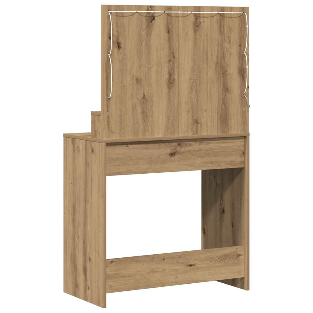 Table de Toilette Chêne artisanal 79 x 41 x 135 cm