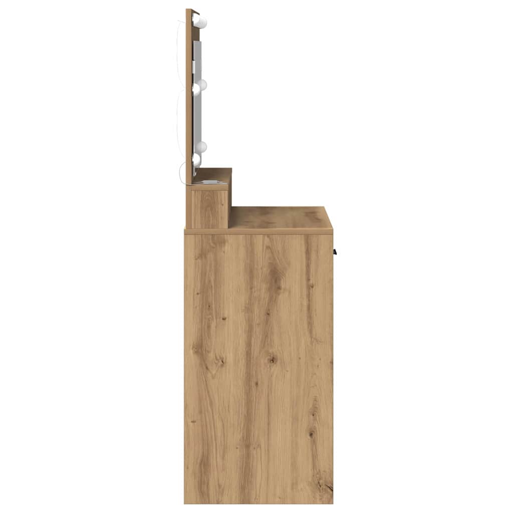 Table de Toilette Chêne artisanal 79 x 41 x 135 cm