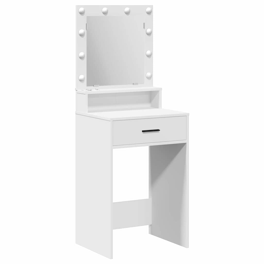 Table de Toilette Blanc 50 x 41 x 135 cm Bois d'ingénierie - XIOS