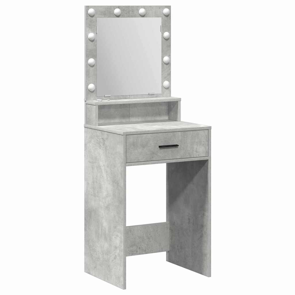 Table de Toilette Gris béton 50 x 41 x 135 cm Bois d'ingénierie - XIOS