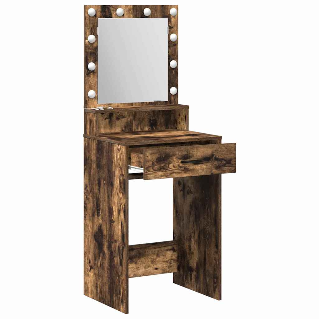 Table de Toilette Chêne fumé 50 x 41 x 135 cm Bois d'ingénierie - XIOS
