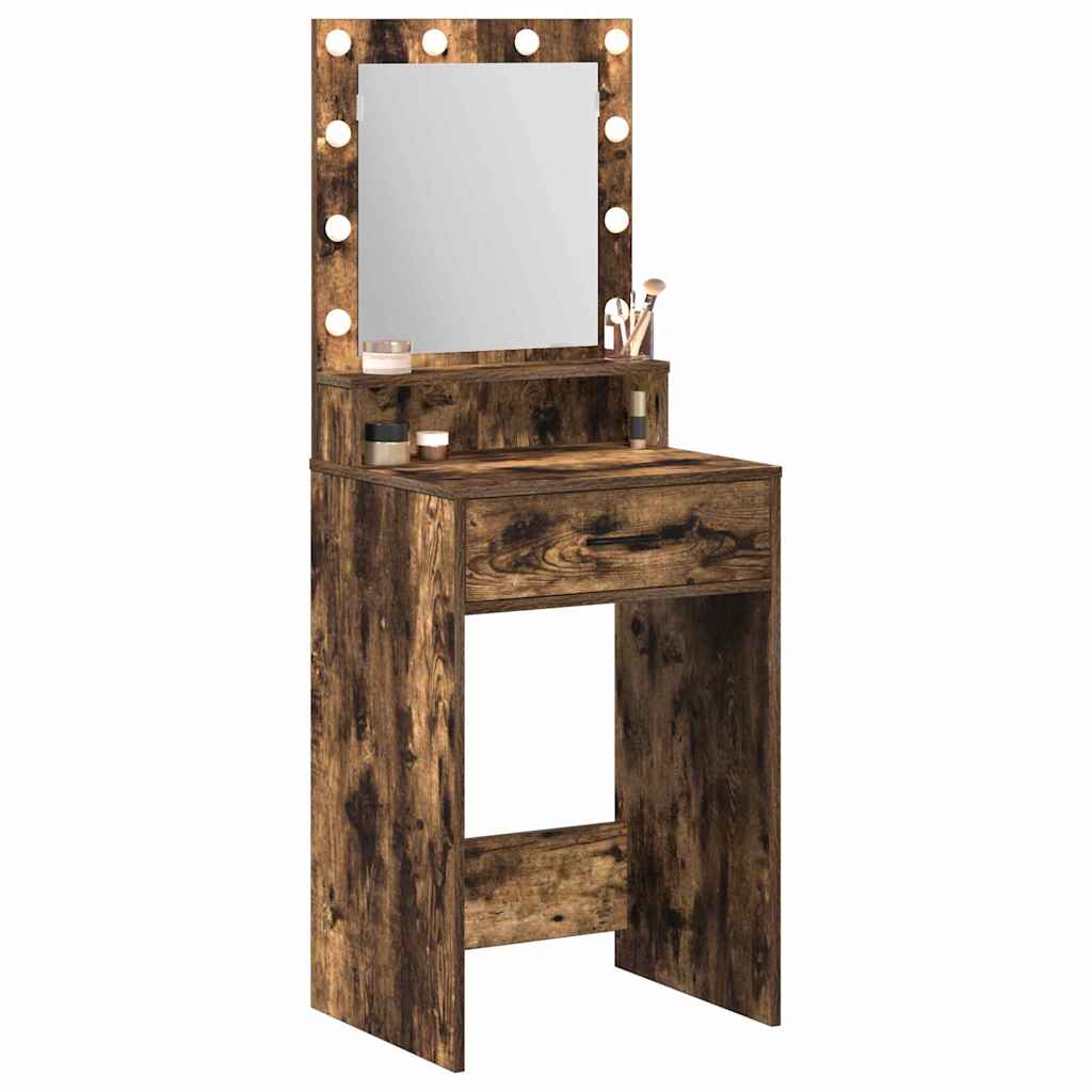 Table de Toilette Chêne fumé 50 x 41 x 135 cm Bois d'ingénierie - XIOS