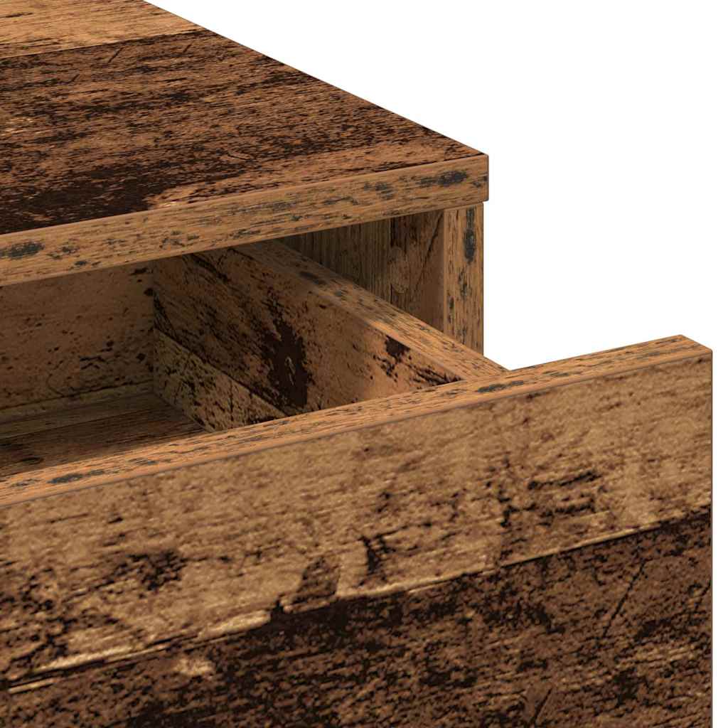 Table de Toilette avec tiroir Bois ancien 50 x 41 x 135 cm - XIOS