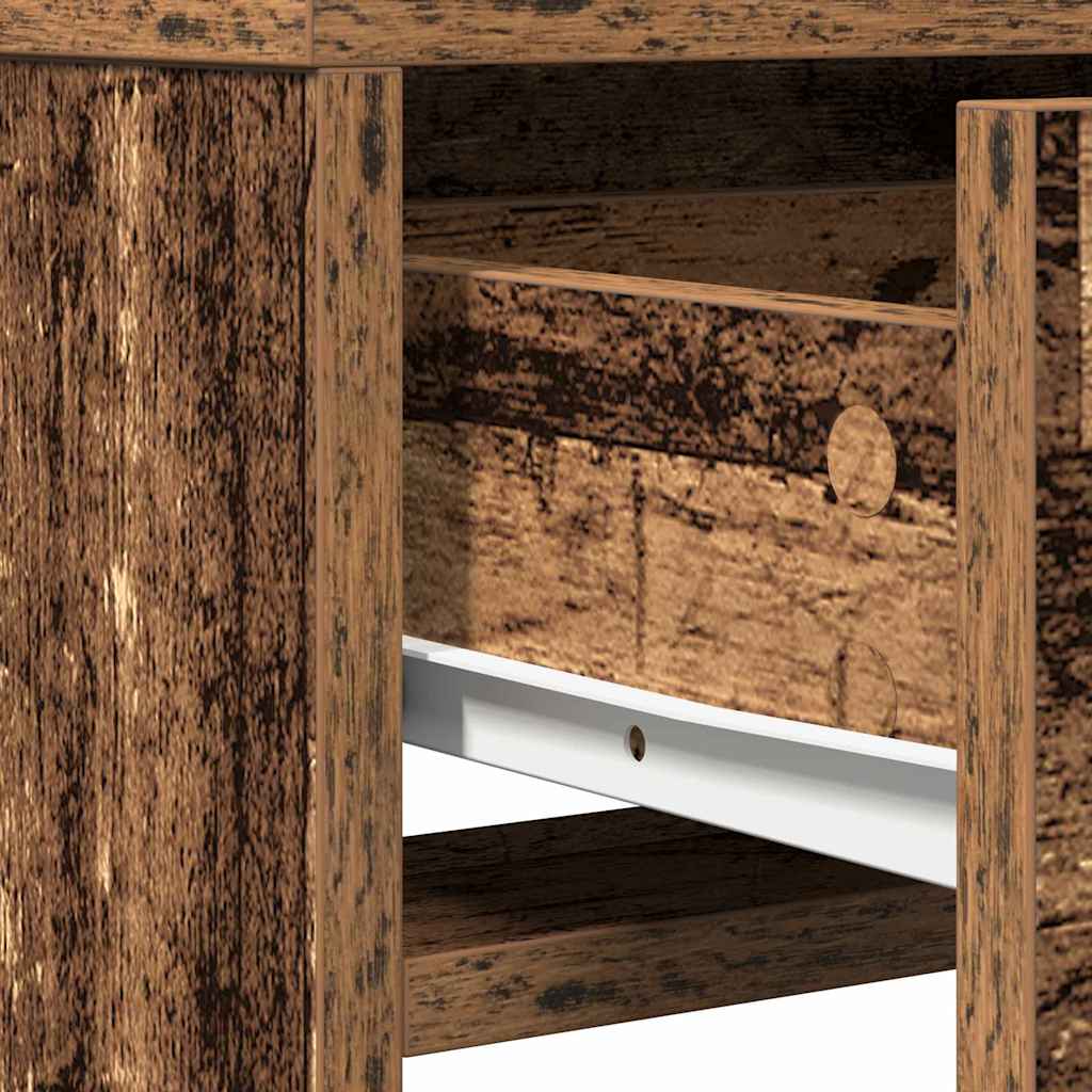 Table de Toilette avec tiroir Bois ancien 50 x 41 x 135 cm - XIOS