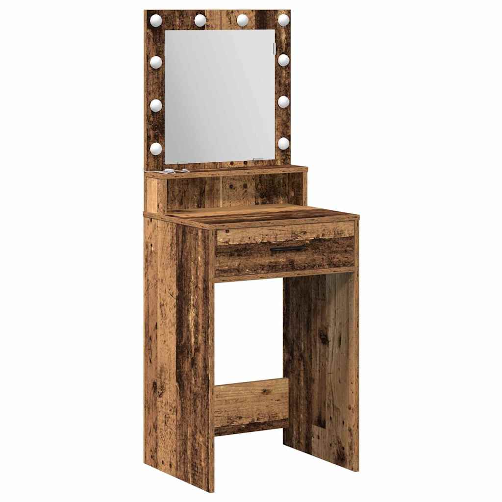 Table de Toilette avec tiroir Bois ancien 50 x 41 x 135 cm - XIOS