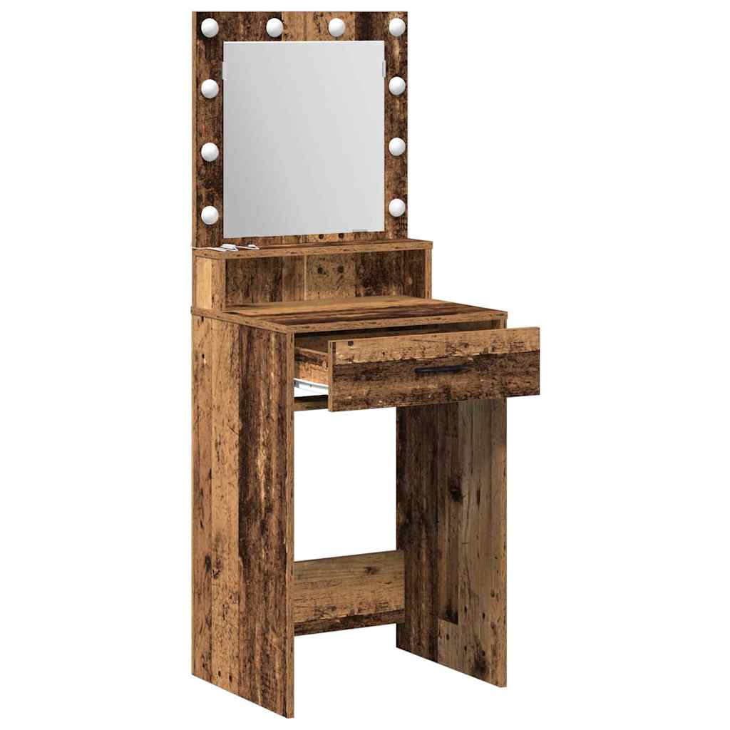 Table de Toilette avec tiroir Bois ancien 50 x 41 x 135 cm - XIOS