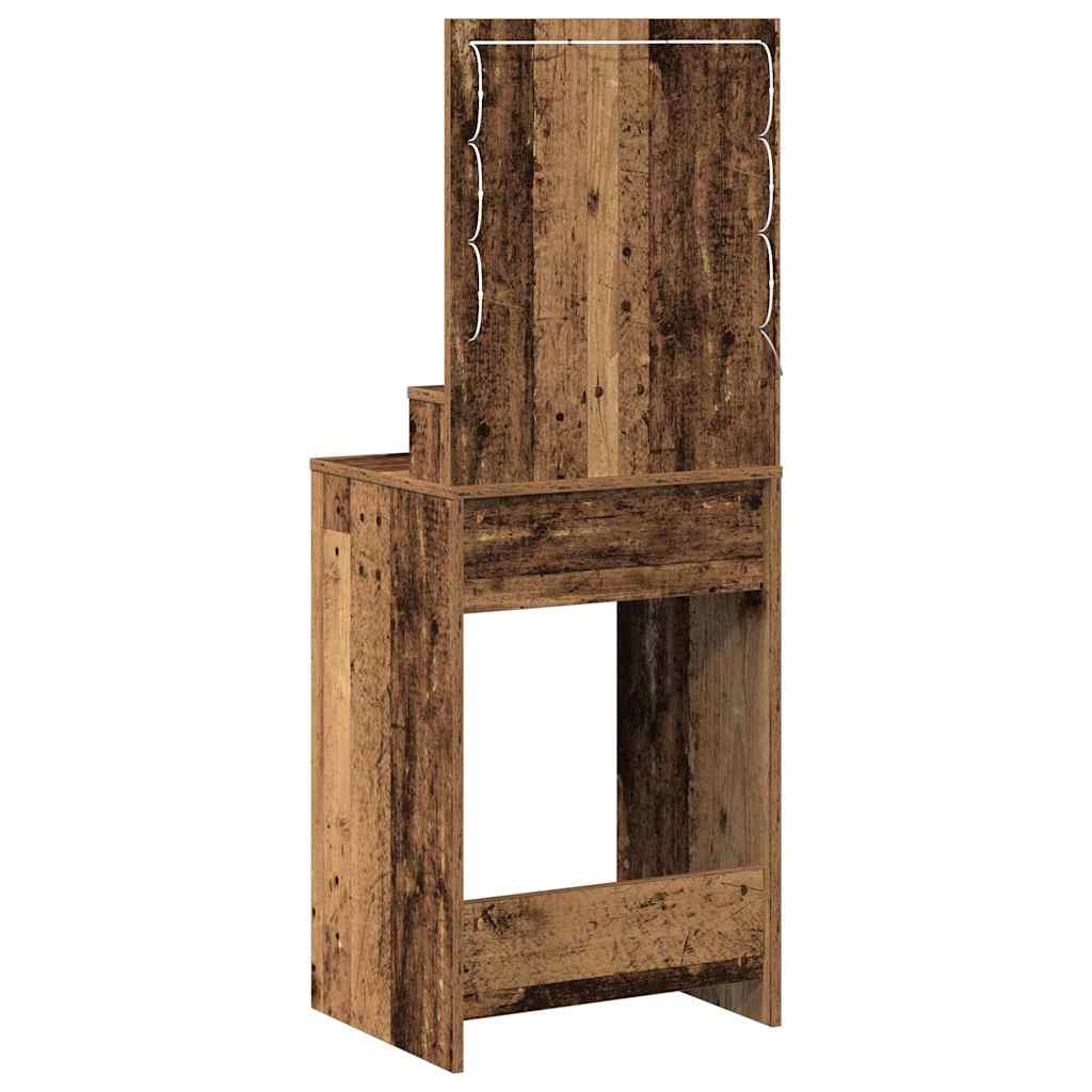 Table de Toilette avec tiroir Bois ancien 50 x 41 x 135 cm - XIOS