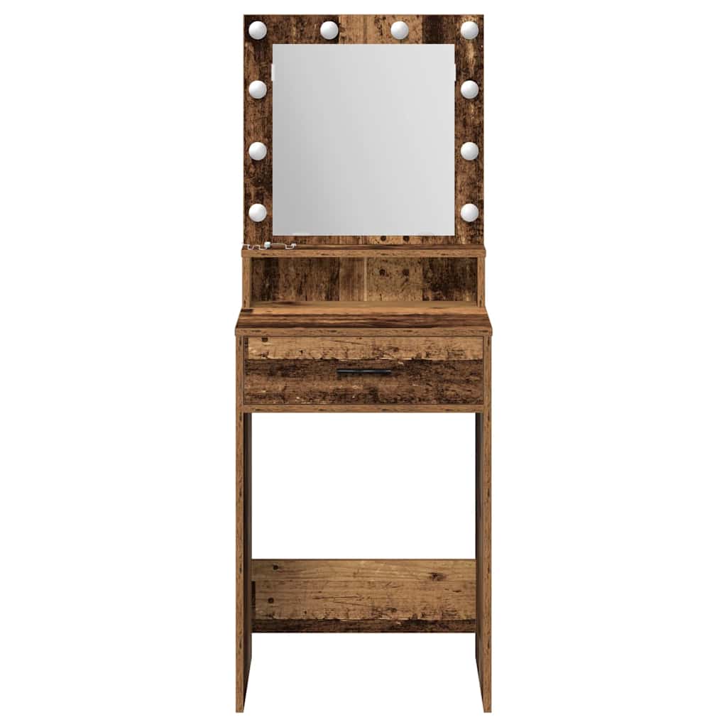 Table de Toilette avec tiroir Bois ancien 50 x 41 x 135 cm - XIOS