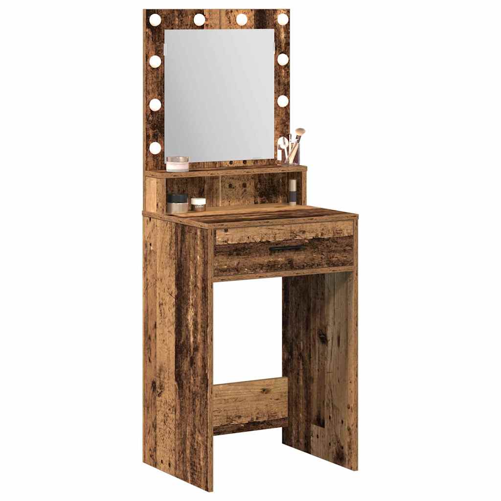 Table de Toilette avec tiroir Bois ancien 50 x 41 x 135 cm - XIOS