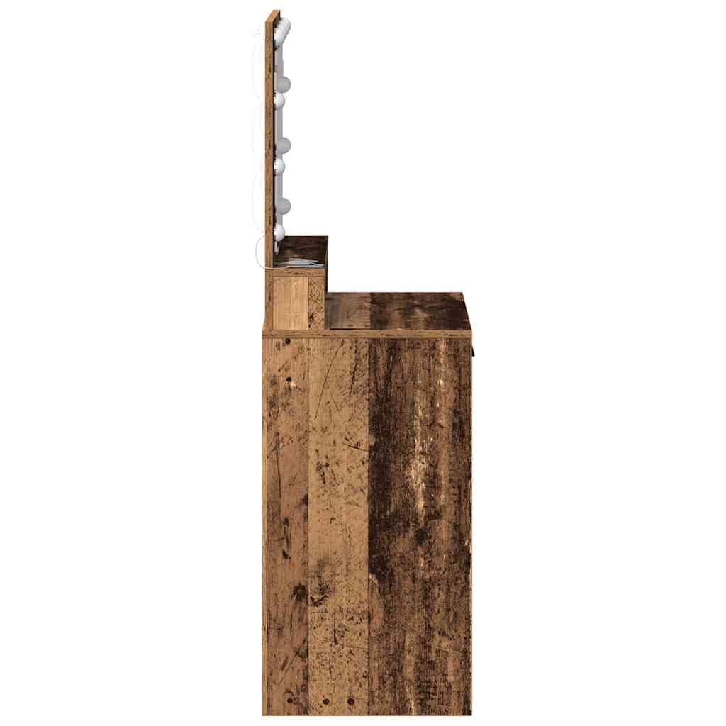 Table de Toilette avec tiroir Bois ancien 50 x 41 x 135 cm - XIOS