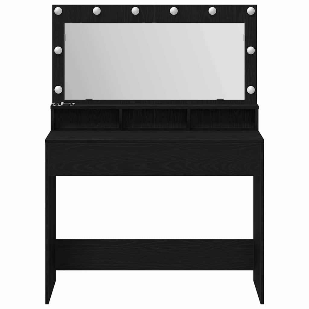 Table de Toilette Chêne noir 100 x 41 x 135 cm